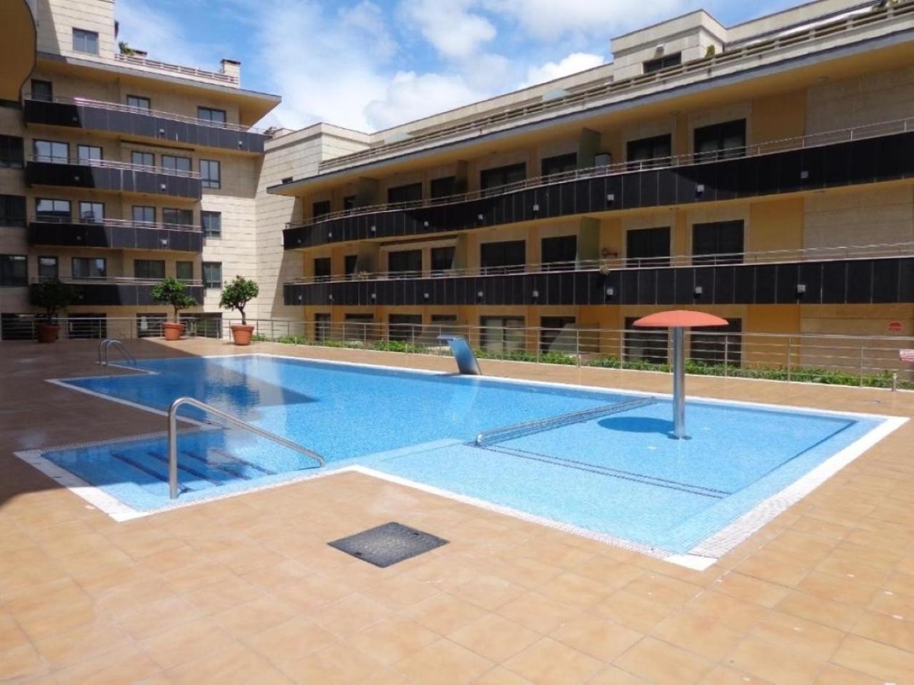 Apartamento en urbanización con piscina en Playa de Silgar Sanxenxo Exterior foto